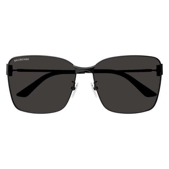 New BALENCIAGA Everyday Black Square BB0338SK 001 Sunglasses Women - Picture 2 of 4